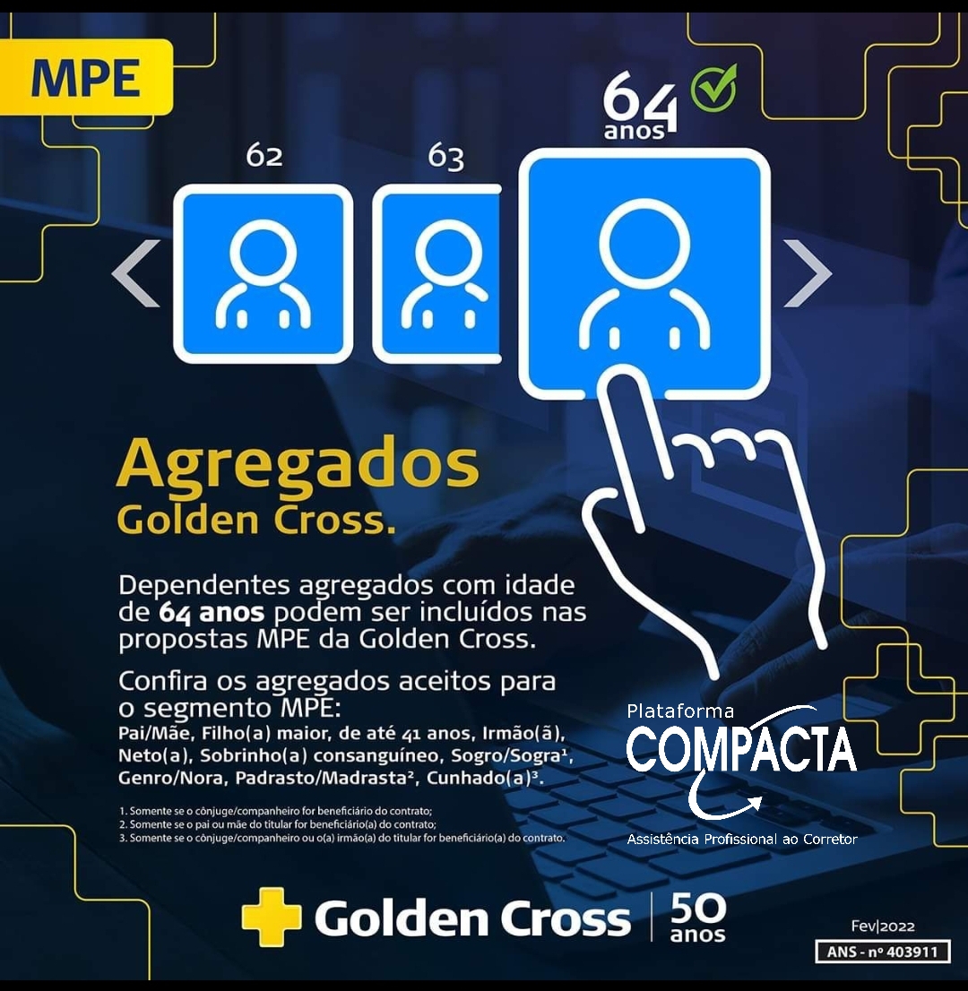 GOLDEN CROSS - NOVIDADE SOBRE AGREGADOS